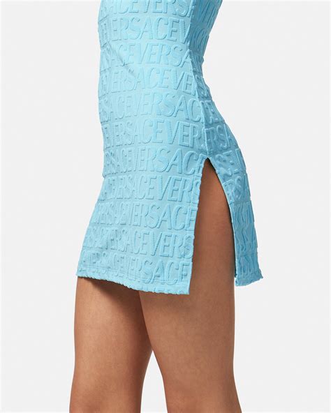 versace allover towel dress cover-up|Versace Allover Towel Dress Cover.